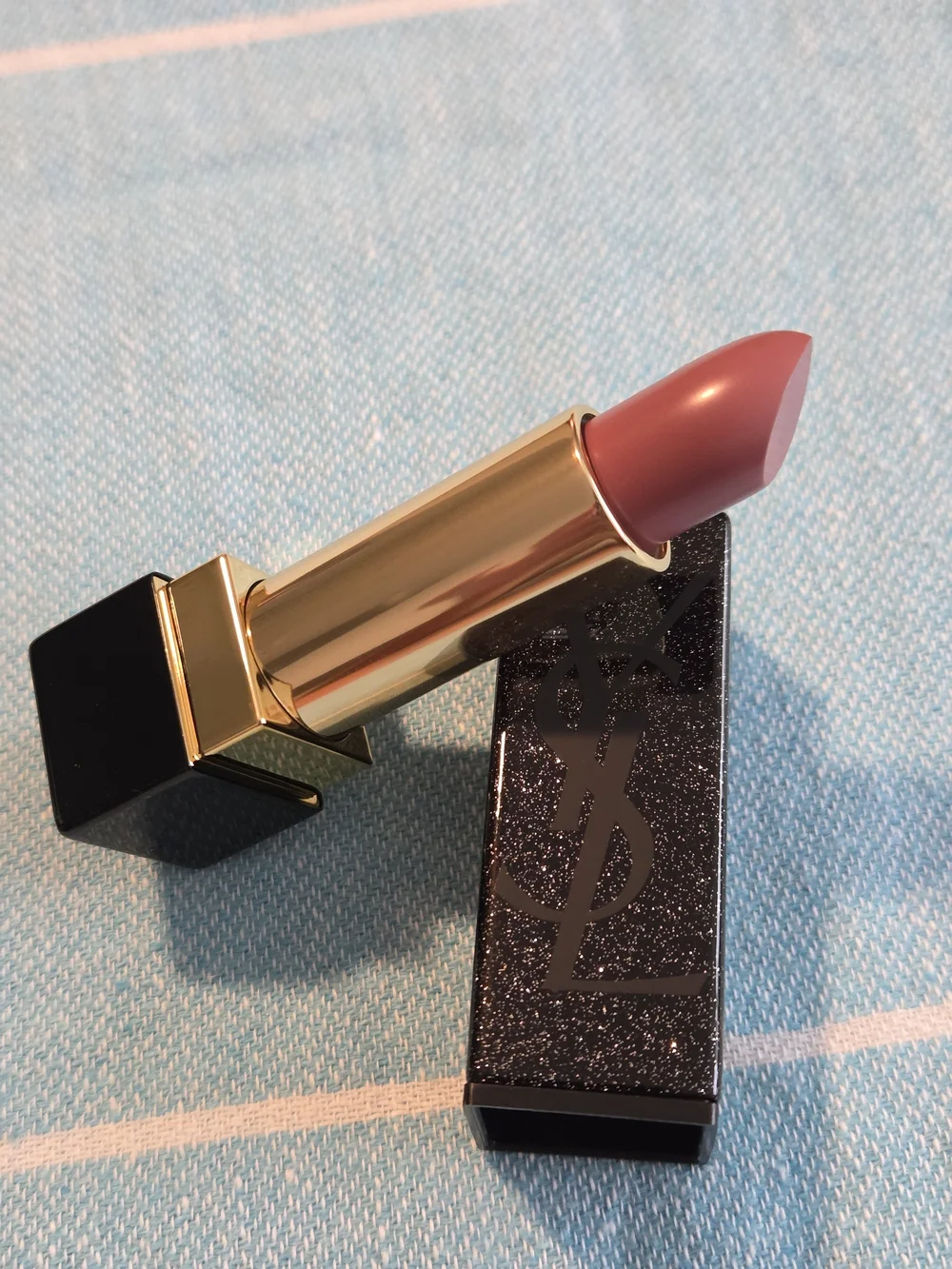 Yves Saint Laurent Rouge Pur Couture Lipstick - Black with Glitter